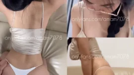 น้องแอมสาวนมใหญ่ใส่แว่น มัดผมเปีย ร่วมกิจกรรมก่อนนอนกับคู่ขาหน้าที่ใหญ่ จนสำเร็จ Onlyfans amam7078
