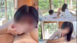น้องจีจี้ในรีสอร์ทร่วมอมเลียและเย็ดกระเด้าหีจนน้ำแตก Onlyfans babyjee