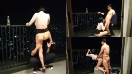 น้องแอม muaymyb เย็ดคู่เทพริมระเบียงล้วงหีอมควยแหกหีขย่มมิดด้ามกระแทกท่าหมาน้ำแตก Onlyfans
