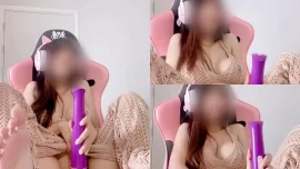 [น้องนิวเยียร์/newyearst6/Onlyfans] นั่งเก้าอี้เกมมิ่งเสียบไวเบรเตอร์สั่นครางลั่น