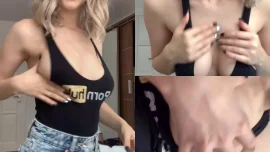 evaelfie หุ่นเด็ดสเวตเตอร์เหลืองโชว์นมใหญ่ OnlyFans