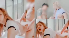 น้องมีมี่ mamemm1 OnlyFans สาวผมบลอนด์โดนเย็ดยืนท่าหมา หีซอยน้ำกระเด็น โม๊กควยต่อ