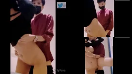 bebyjee น้องจีจี้ คู่รักเย็ดยืนหน้ากระจก ยกขาซอยหีสด จูบปากไม่เลิก OnlyFans