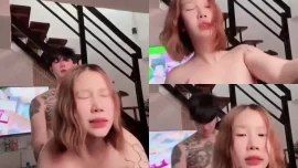 สาวผมสั้นนมใหญ่ปากอ้าครางโดนควยใหญ่เย็ดหีจากหลังซอยลึก
